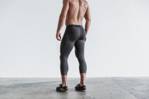 Nobull 3/4 Compression Strumpfhose Herren Dunkelgrau | 78435-UZLE