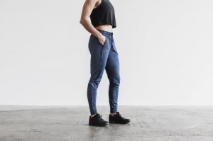 Nobull Adjustable Jogginghose Damen Navy | 72631-VMEC