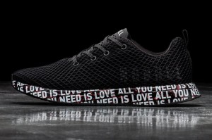 Nobull All You Need Is Love Mesh Laufschuhe Herren Schwarz | 64172-KXHD