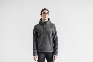 Nobull Arctic Pullover Hoodie Damen Dunkelgrau | 98360-ISXC