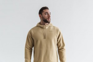 Nobull Arctic Pullover Hoodie Herren Beige | 90672-BLMI