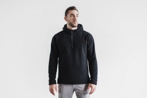 Nobull Arctic Pullover Hoodie Herren Schwarz | 79350-EYUI