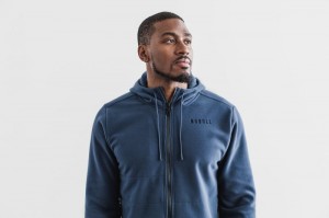 Nobull Arctic Zip-Up Jacken Herren Blau | 74985-BDYJ