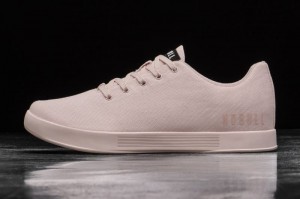 Nobull Blush Canvas Sportschuhe Damen Rosa | 03841-ZLRO