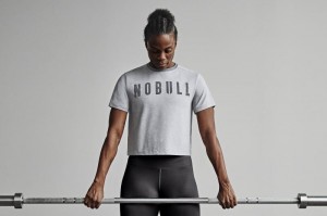 Nobull Boxy T-shirts Damen Grau | 25784-SGYL