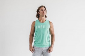 Nobull Bright Colors Muskelshirt Herren Türkis | 09621-DVSH