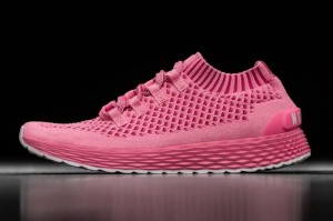Nobull Bright Knit Laufschuhe Damen Rosa | 85632-UKQH
