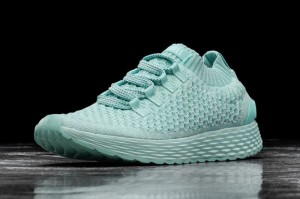 Nobull Bright Knit Laufschuhe Damen Türkis | 97483-QDPN