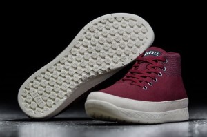 Nobull Cabernet Canvas Mid Sportschuhe Herren Dunkelrot | 43021-JOKS