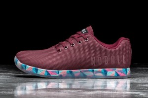 Nobull Cabernet Prism Sportschuhe Damen Dunkelrot | 67403-EJLK