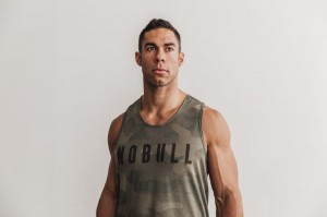 Nobull Camo Muskelshirt Herren Camouflage | 72640-XZHU