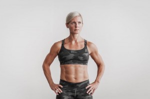 Nobull Camo Sport BH Damen Camouflage | 32175-QFUE