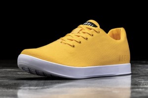 Nobull Canary Canvas Sportschuhe Damen Gelb | 29174-GRJH