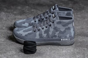 Nobull Canvas Mid Sportschuhe Herren Camouflage | 86251-FPUE
