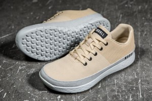 Nobull Canvas Sportschuhe Damen Beige | 03742-DKFE