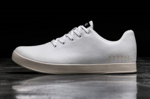 Nobull Canvas Sportschuhe Herren Weiß | 42718-VXIQ