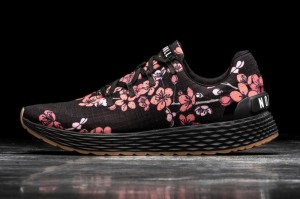 Nobull Cherry Blossom Ripstop Laufschuhe Damen Schwarz Rosa | 02958-QJWE