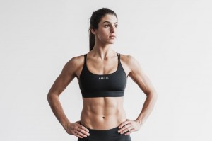 Nobull Comfort Sport BH Damen Schwarz | 75241-GBEF