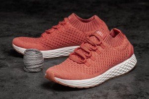 Nobull Coral Knit Laufschuhe Herren Koralle | 96032-ERXM