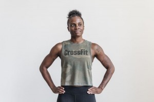 Nobull Crossfit Muscle Camo Muskelshirt Damen Camouflage | 38095-PNDZ