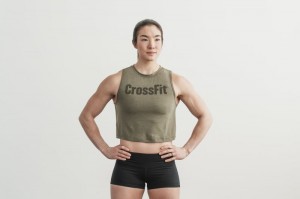 Nobull Crossfit Muscle Muskelshirt Damen Grün | 09134-SNEU