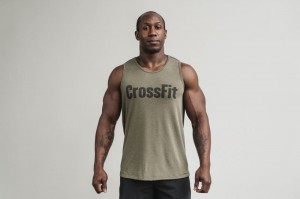 Nobull Crossfit Muskelshirt Herren Grün | 23870-EIVA