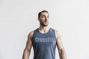 Nobull Crossfit Muskelshirt Herren Navy | 06215-ISRB