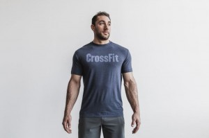 Nobull Crossfit T-shirts Herren Navy | 52710-HNIZ