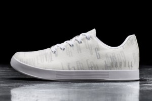 Nobull Davidsdottir Canvas Sportschuhe Damen Weiß | 72506-NHMX
