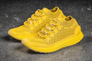 Nobull Drop Knit Laufschuhe Damen Zitrone | 32840-DOQY