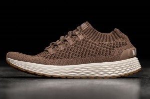 Nobull Espresso Knit Laufschuhe Herren Braun | 37851-JZLB