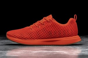 Nobull Flame Mesh Laufschuhe Herren Rot | 63924-OSGF
