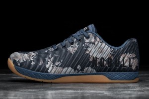 Nobull Floral Sportschuhe Herren Navy | 67489-XVUF