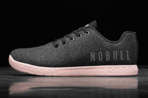 Nobull Heather Dusty Sportschuhe Damen Schwarz Rosa | 16530-CZIN