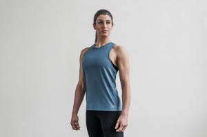 Nobull High-Neck Bright Colors Muskelshirt Damen Türkis | 50214-JSBX