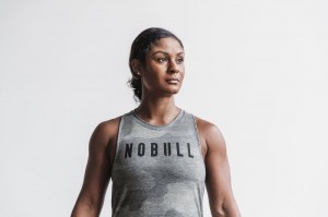 Nobull High-Neck Camo Muskelshirt Damen Camouflage | 18037-PZCA