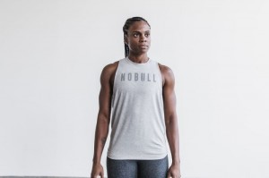 Nobull High-Neck Classic Colors Muskelshirt Damen Grau | 31708-TJMK