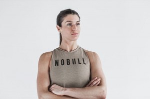 Nobull High-Neck Classic Colors Muskelshirt Damen Braun | 92175-TIXR