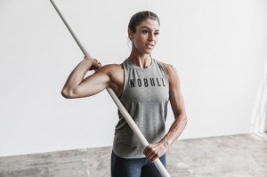 Nobull High-Neck Classic Colors Muskelshirt Damen Grau | 97560-DYJO