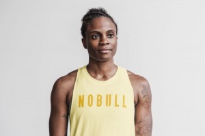 Nobull High-Neck Seasonal Colors Muskelshirt Damen Gelb | 26073-ZBDT