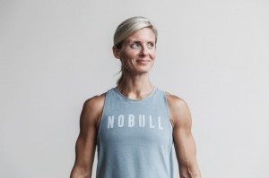 Nobull High-Neck Seasonal Colors Muskelshirt Damen Blau | 21659-YROI