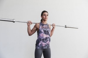 Nobull High-Neck Tie-Dye Muskelshirt Damen Rosa Schwarz | 61972-XNMB