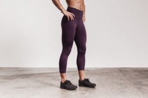 Nobull High-Rise Crop Strumpfhose Damen Braun | 45137-XBLT
