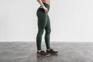 Nobull High-Rise Matte Strumpfhose Damen Grün | 62951-WQBI