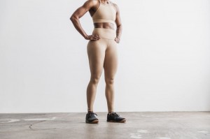 Nobull High-Rise Matte Strumpfhose Damen Beige | 48705-IJVW