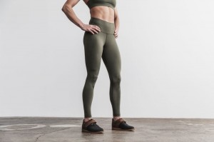 Nobull High-Rise Strumpfhose Damen Grün | 38192-UHJR