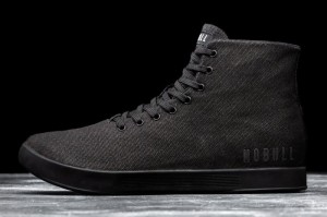 Nobull High-Top Canvas Sportschuhe Herren Schwarz | 59064-JUEV