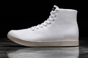 Nobull High-Top Canvas Sportschuhe Herren Weiß | 47102-YOLZ