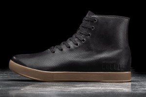 Nobull High-Top Leather Sportschuhe Herren Schwarz | 52147-NYAL