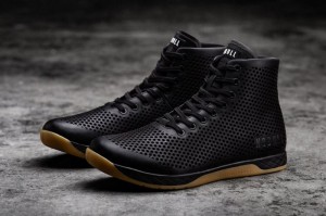 Nobull High-Top Leather Sportschuhe Herren Schwarz | 81734-OSIR